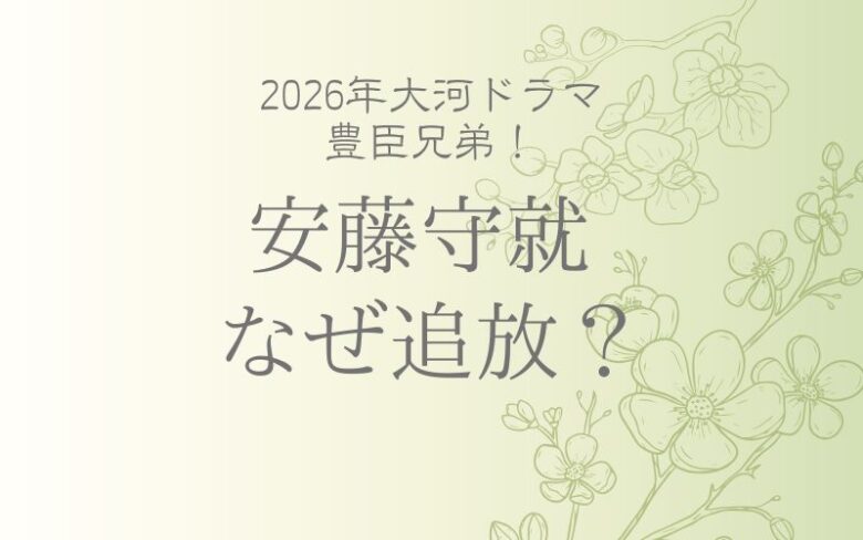 安藤守就はなぜ追放された？