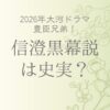 信澄が本能寺の変の黒幕説？信澄の裏切りや謀反は史実？｜豊臣兄弟！深掘り